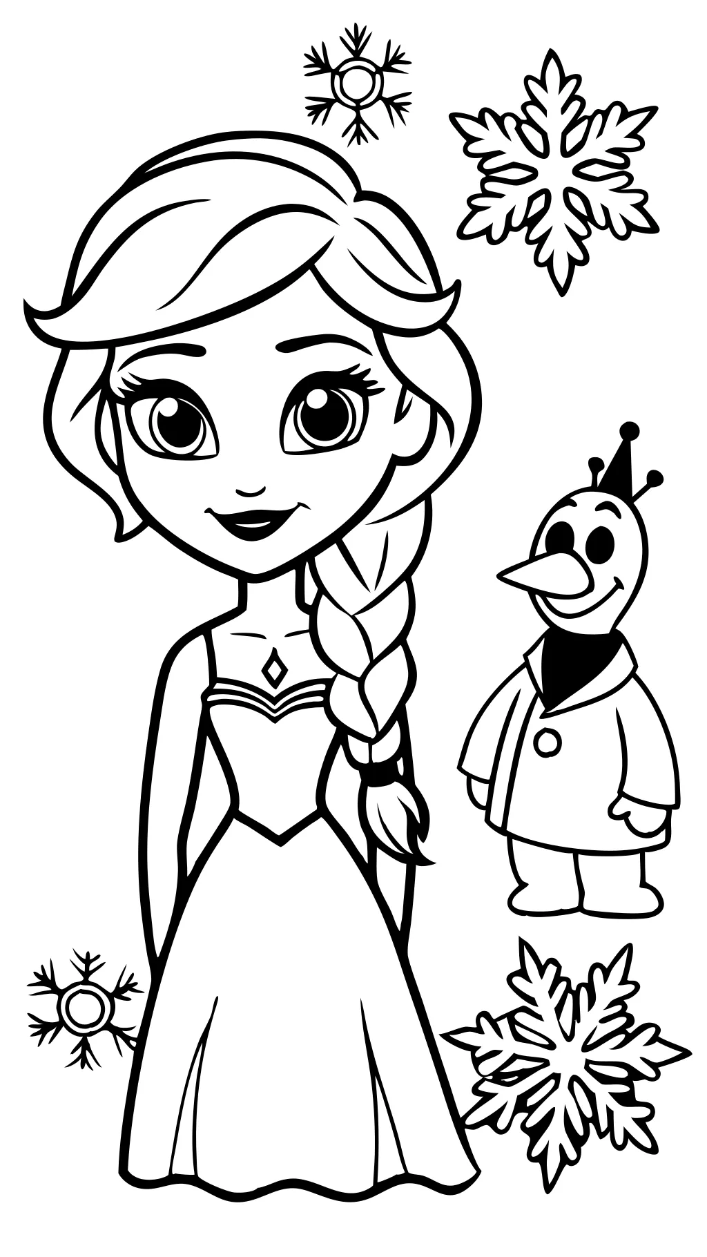 coloriages elsa gratuits